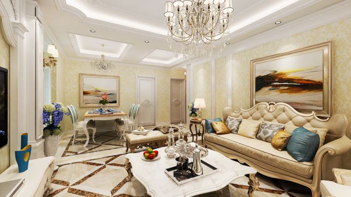 恒茂國(guó)際129㎡歐式案例