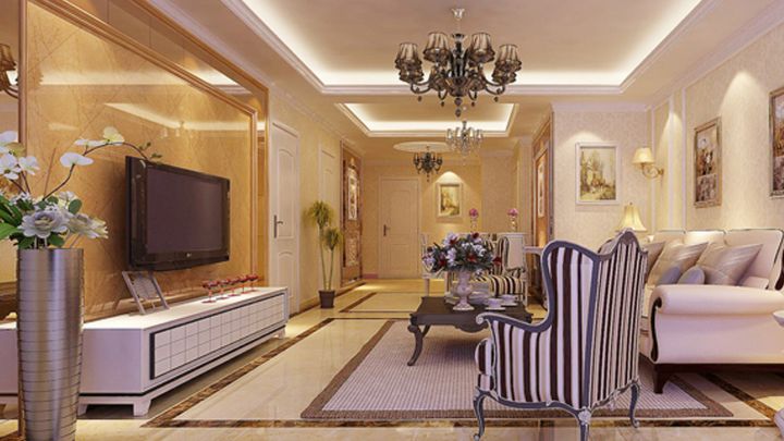 興盛大成110㎡簡歐風(fēng)格案例