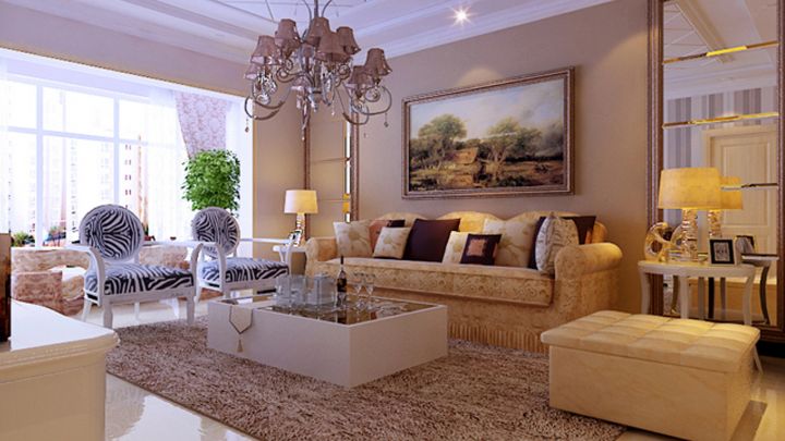 世紀龍庭108㎡混搭風格案例