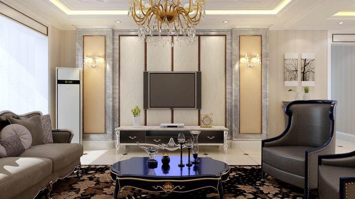 鼎盛新城143㎡簡歐風(fēng)格案例