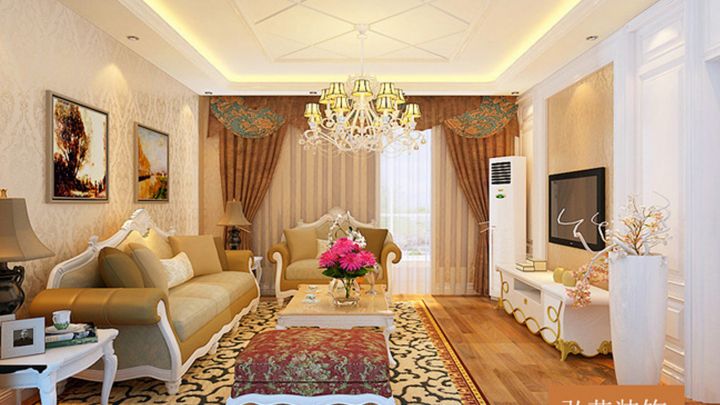 興盛大成107㎡歐式風(fēng)格案例