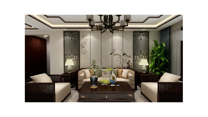 唐山市國(guó)花園-138平米-傳統(tǒng)中國(guó)風(fēng)格