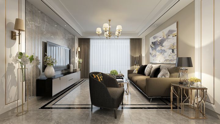 鉑悅山-140平米-15萬(wàn)元-節(jié)奏黑白灰