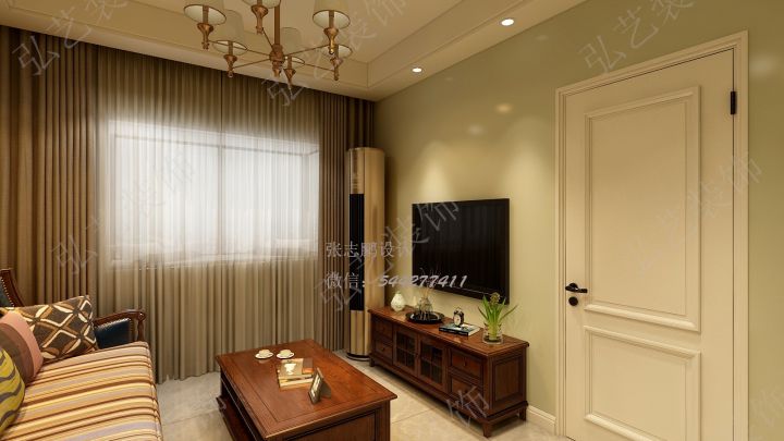 景泰翰林-73平米-美式風(fēng)格