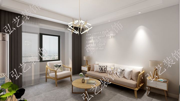 萬潤城-89平米-6.7萬元-簡約風(fēng)格