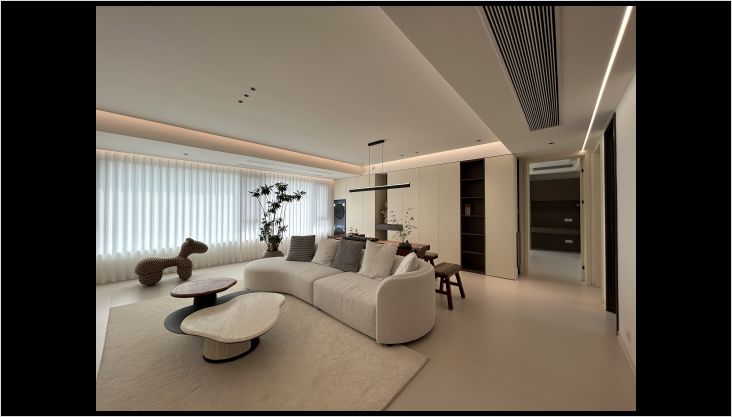 中海九樾169㎡奶油中古風(fēng)實景落地